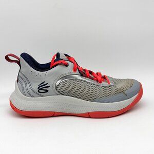 Under Armour Youth Steph Curry 3Z6 Mod Grey Size 4.5Y Shoes 3025091-101
